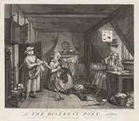 KG 15052
<br/>
The distrest poet
<br/>
<em>Hogarth, William (1697 - 1764)</em>